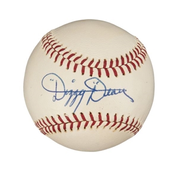Spectacular Dizzy Dean Single Signed Baseball – The Nicest One on Earth! (PSA/DNA MINT 9)